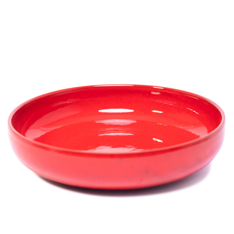 Latitude Vive Cateluta Ceramic Serving Bowl, Red