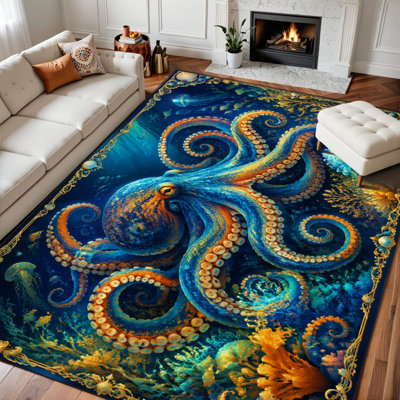Tapis lavable 8 pi x 10 pi avec passe-partout antidérapant TPE