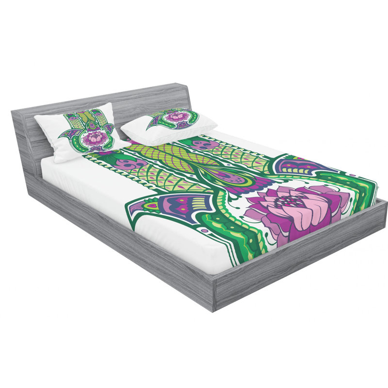 Microfiber Sheet Set, Queen Sheet Set + Fitted Sheet + 2 Pillowcases