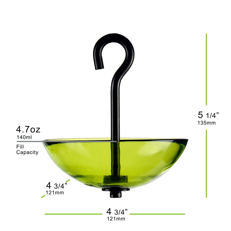 Hanging Decorative Bird Feeder, Lime Green