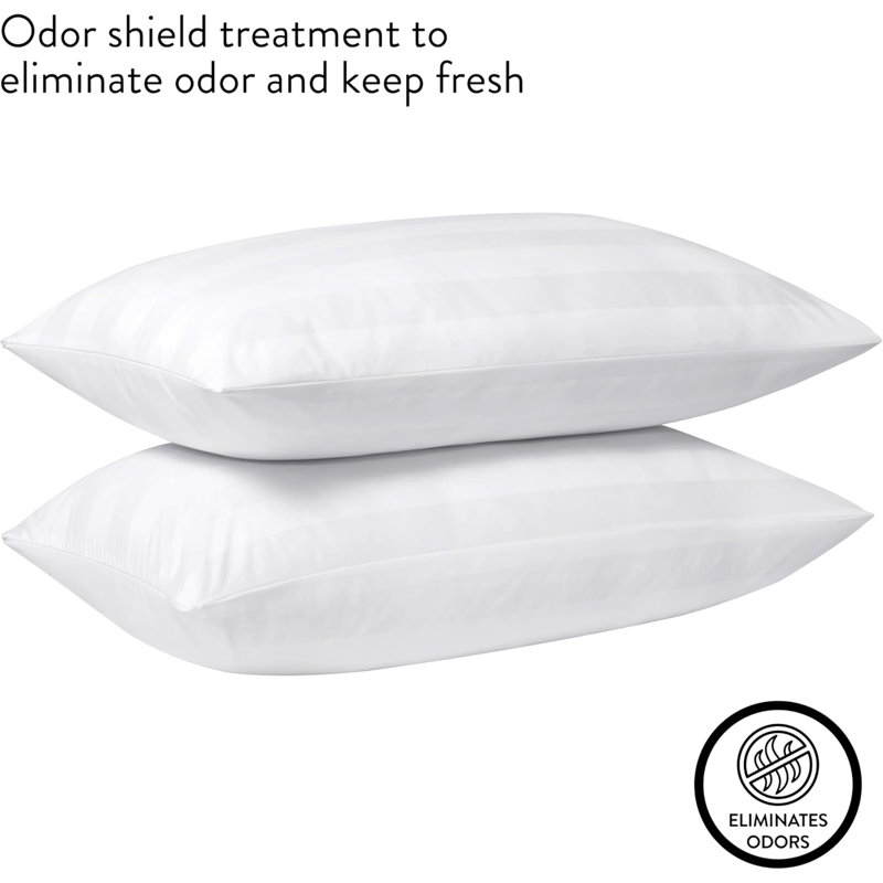 Jacquard Bed Pillows, 2 Count, King