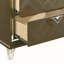 Table de chevet 2 tiroirs champagne foncé
