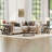 Set Of 2 End Table For Living Room, Wood Narrow Sofa Side Table With Storage And Metal Frames-582399096
