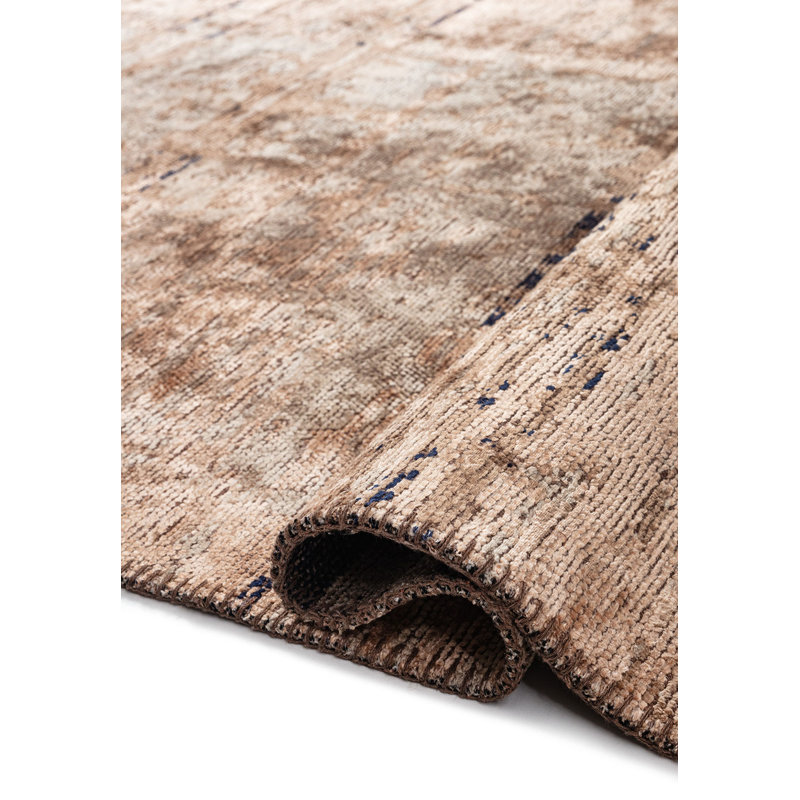 Amling Abstract Hand Loom Indoor / Outdoor Area Rug, Rectangle 5'3" x 7'6"