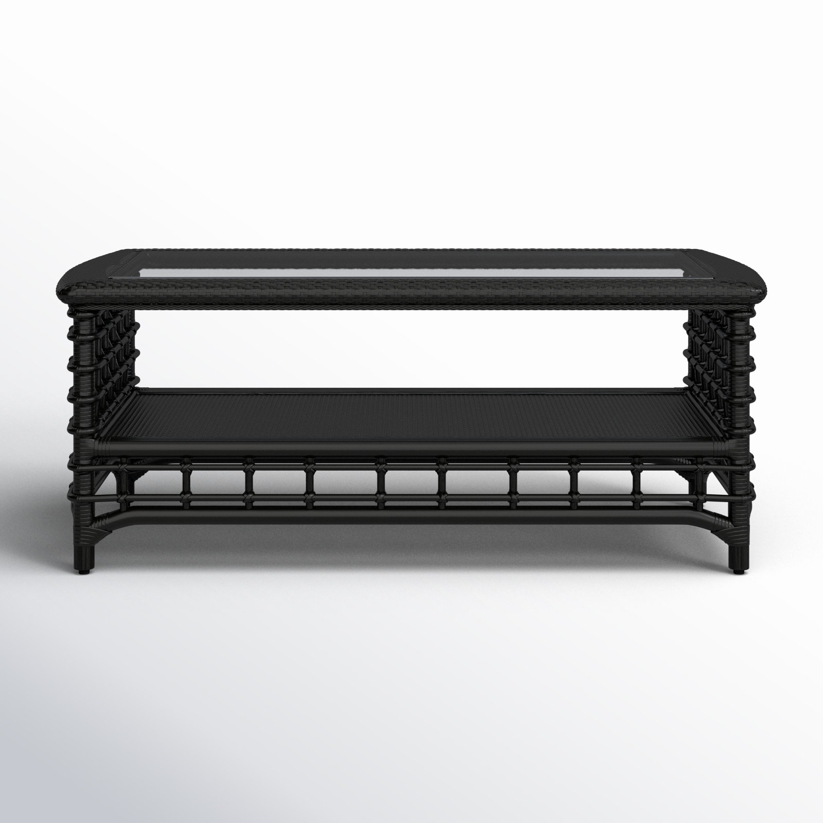 Luca Single Coffee Table, Antique Black
