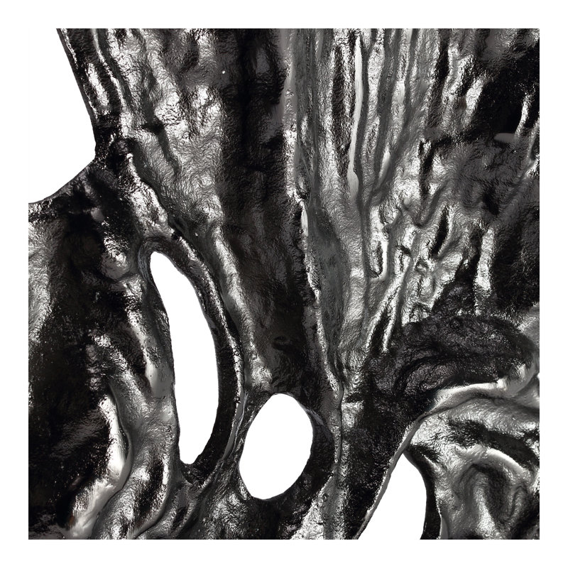 CORAL SCULPTURE SMALL BLACK NICKEL, 19" H x 10" W x 18" D