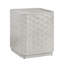 Table d'appoint carrée en bois massif blanc-956892464