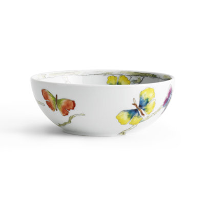 Butterfly Ginkgo Handmade Porcelain Cereal Bowl