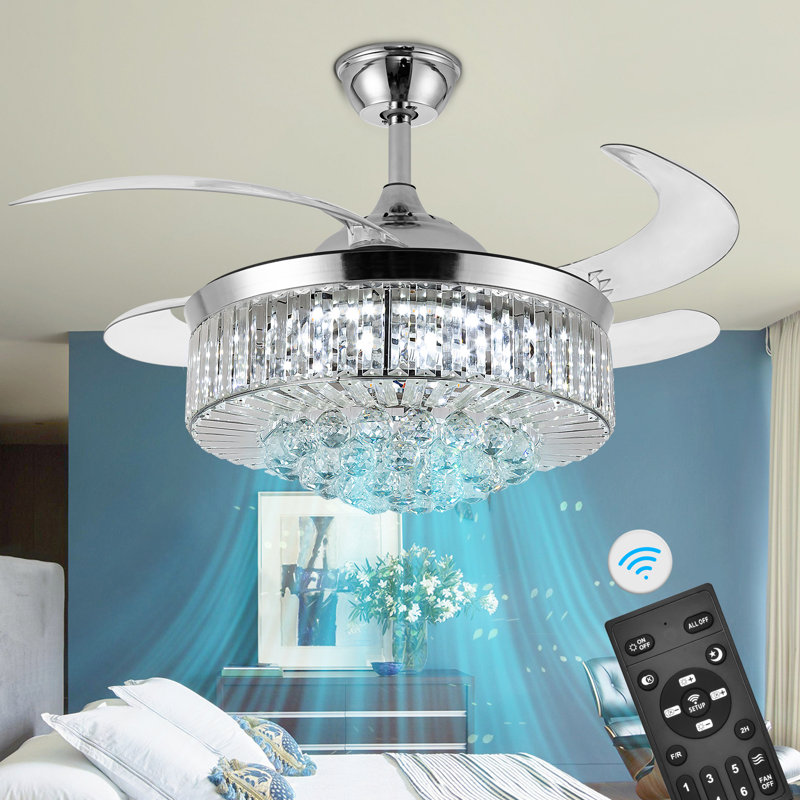 Ventilateur de plafond avec lumières DEL Kearistan, 42"