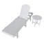 Chaise longue inclinable longue avec table 77,6 po Geoff-417981722