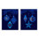 Ensemble de 2 plaques murales rétro vintage ornements de vacances par Victoria Barnes