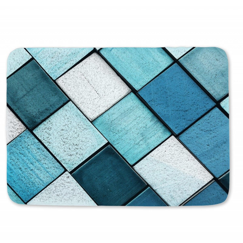 Christyanna Microfiber / Microsuede Non-Slip Bath Mat, 17" W x 24" L