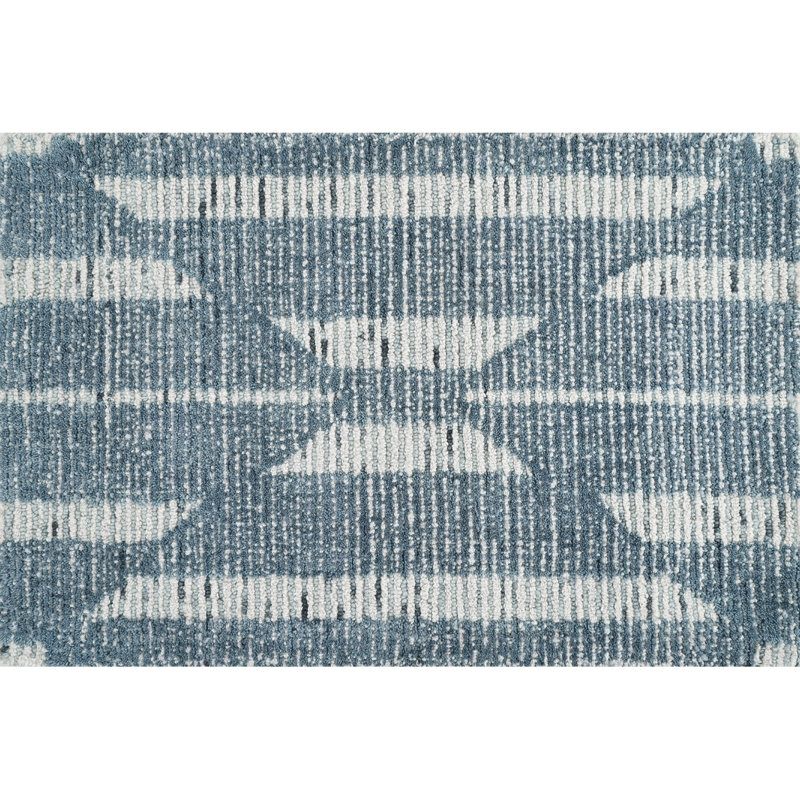 Hazen Handmade Wool Geometric Area Rug, Rectangle 2' x 3'