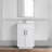 Hood-3W 24.00 In. W X 22.00 In. D X 35.00 In. H  Freestanding Bath Vanity In White Wood With White Top