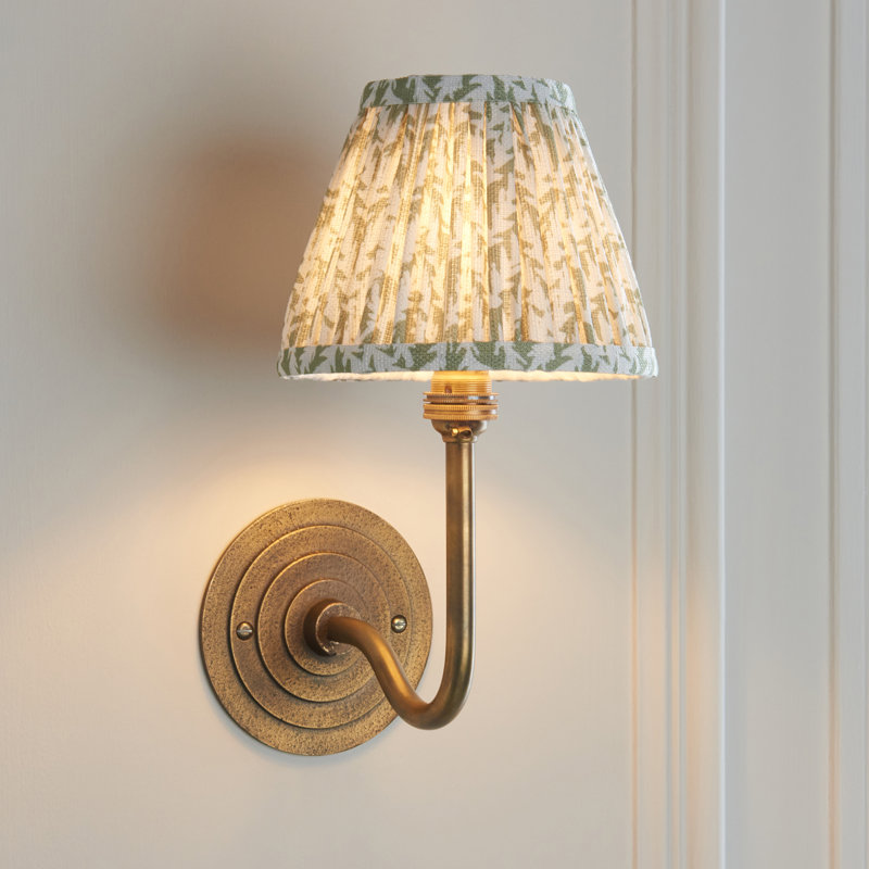 Aletriz Steel Armed Sconce, Green