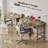 40" Small Desk With Power Outlets And USB,Rustic Farmhouse Computer Desk With Drawers & Side Storage,Writing Table For Home Office,Bedroom,Vanity-240382303-238966669