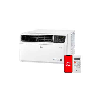 LG 12,000 BTU High Efficiency Dual Inverter Window Air Conditioner with Wi-Fi and LCD Remote, 115V