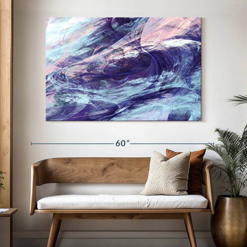 Avery Violet Blues Abstract