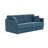 Daphne Italian 72" Modern Stain And Abrasion Resistant Performance Fabric Queen Size Pull Out Slim Arm Sleeper Sofa Bed