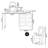 Makeup Vanity with Light mirror,3 drawers,1 chair