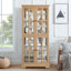 Vitrine de style antique avec tablettes réglables et solution de rangement