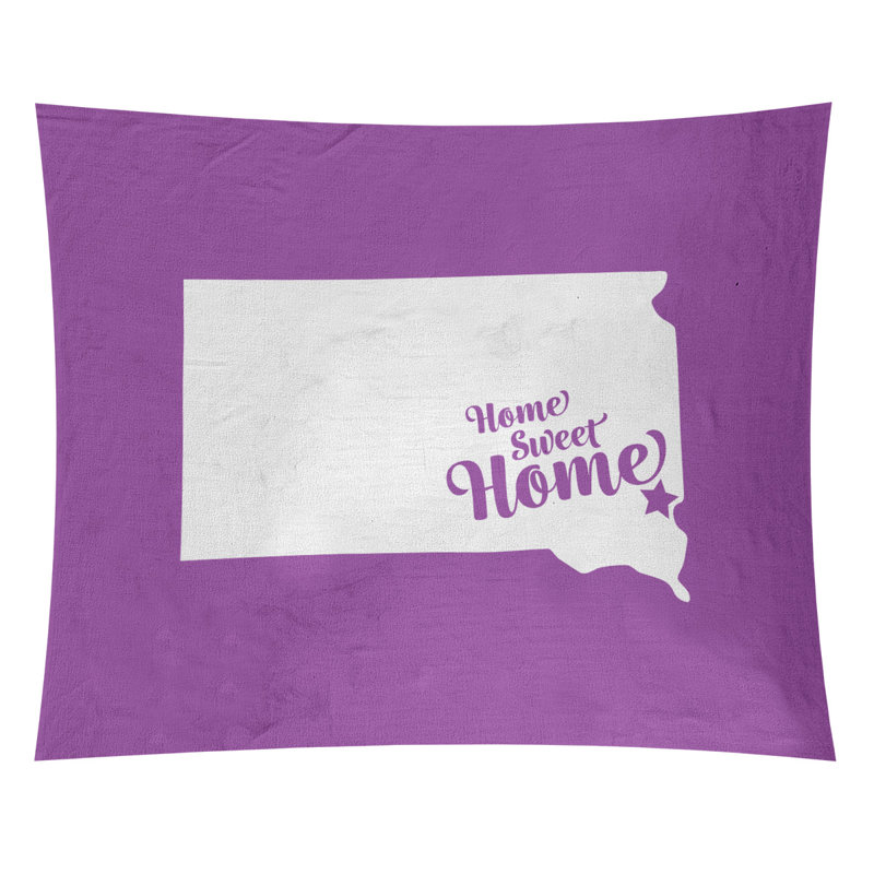 Tapisserie Home Sweet Sioux, H 60 po x l 51 po, Violet