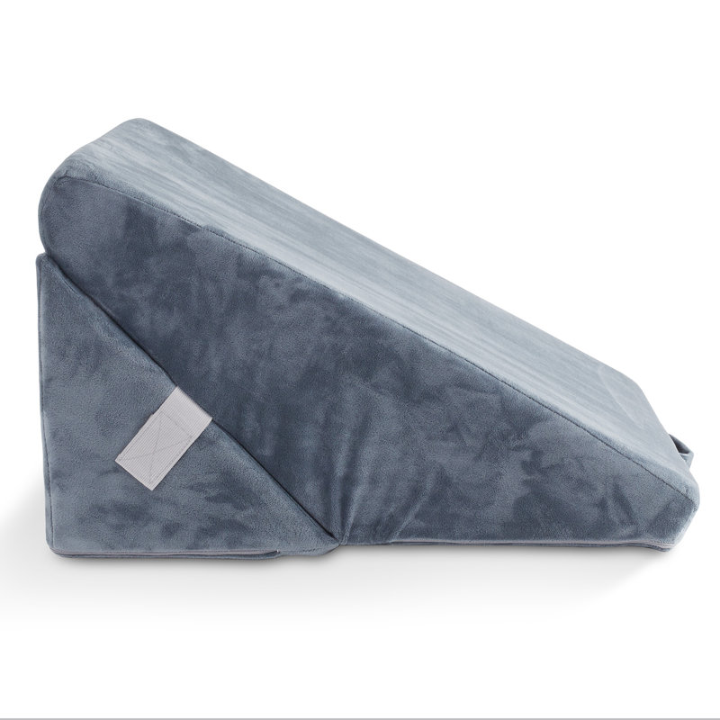 Adjustable Gray Memory Foam Bed Wedge Pillow