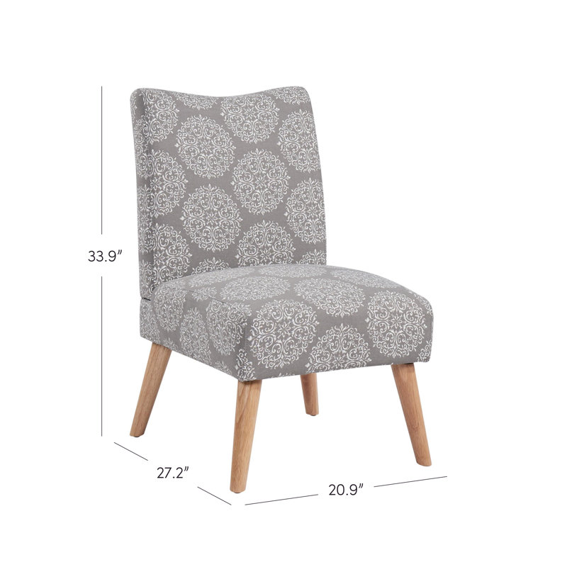 Chaise parsons Jake, Médaillon gris