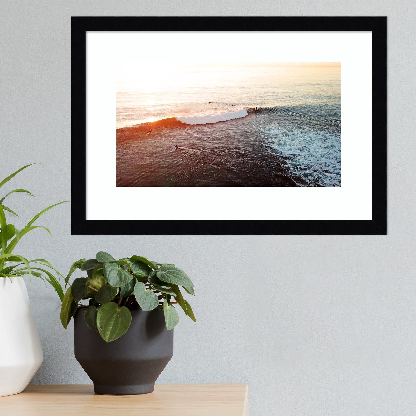 La Jolla 1 by Rachel Dowd, Natural Framed, 21.38" H x 33.38" W x 0.875" D