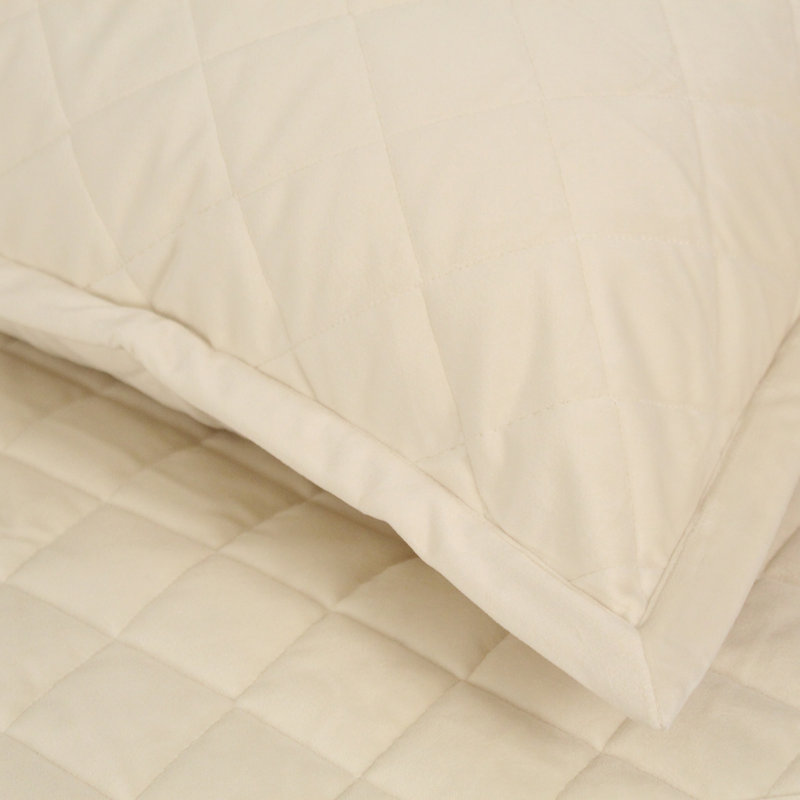 Paris Coverlet, King Coverlet + 3 Euro Shams, Ivory