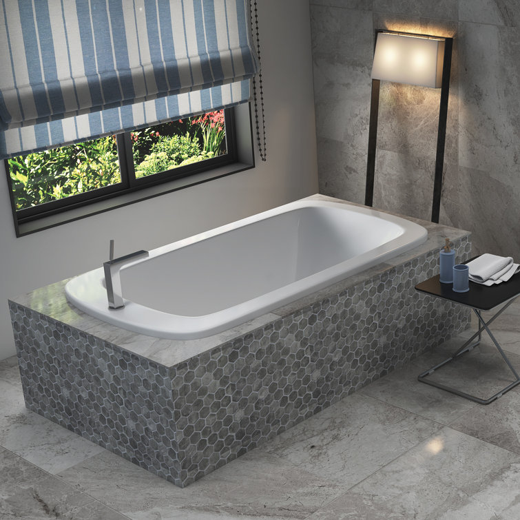 Bells 66" x 36" Drop In Combination Acrylic Bathtub with Heater