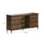 Console Erim moderne de 66 po avec finition brun foncé et assemblage requis