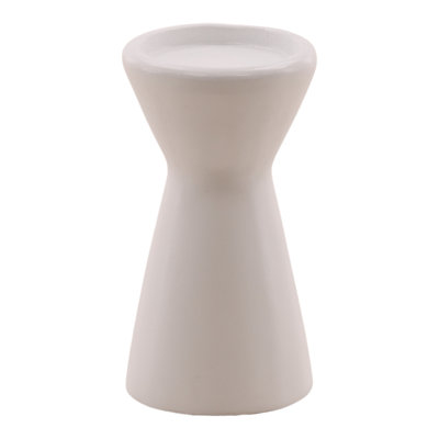 Ula Outdoor Candle Holder White