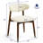 Modern Upholstered Dining Chair, Solid Wood Kitchen Chairs with Padded Seat and Back for Dining Room, Comfortable Design in Beige-1822578094-1822578088