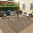 8x10 Large Easy Jute Rug Non-Slip Indoor Outdoor Machine Washable Rug, Stain-Resistant Striped Accent Carpet Geometric Foldable Floor Cover-676948603-676948596
