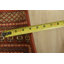 Tapis Bokhara 2,54 m x 3,10 m, en laine orange, noué à la main, style tribal oriental