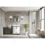 Meuble-lavabo blanc 30 po X P 22 po P, comptoir en marbre de culture, ensemble de robinet et robinet de 28 po Miroir-1482754756