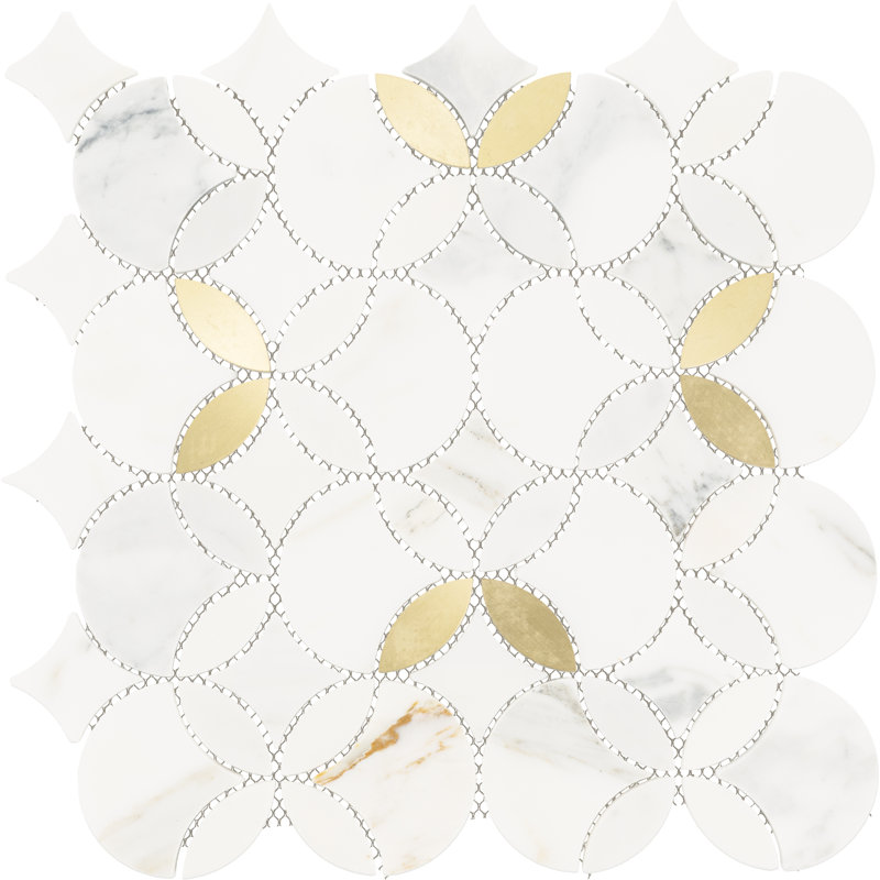 Daltile Lavaliere Natural Stone Shapestry Mosaic (10 PC Per Carton) (10.20 SQFT Per Carton)