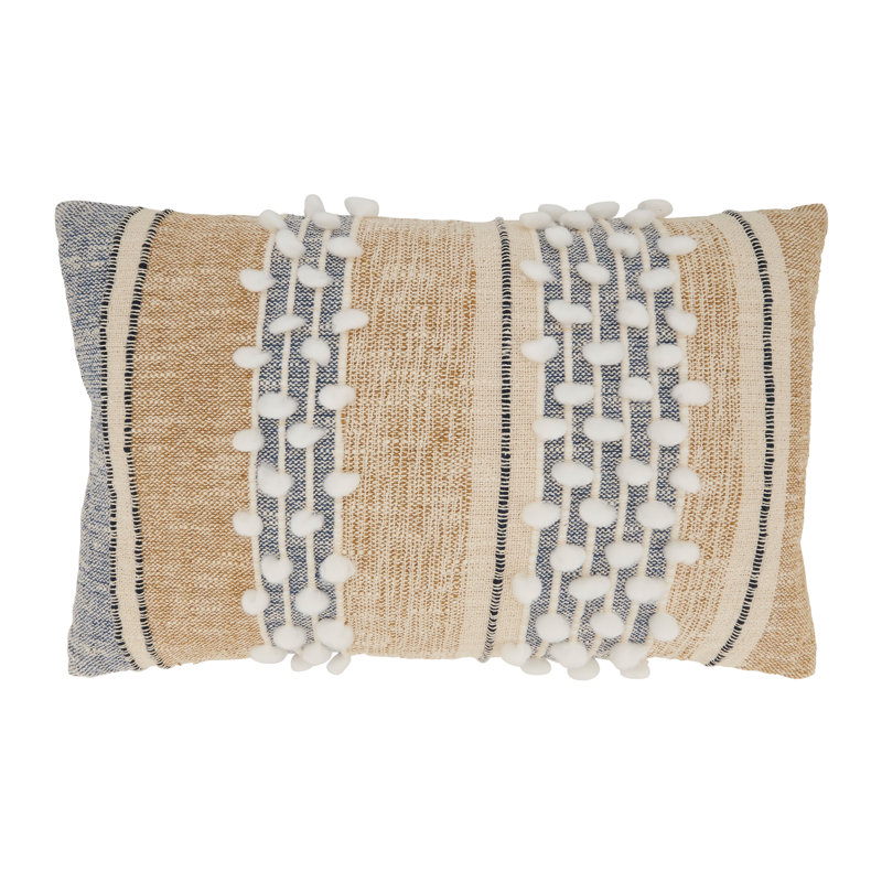 Yari Collection Striped Cotton Pillow Cover