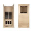 Sauna infrarouge lointain pour l'intérieur KISRAIS avec 2 haut-parleurs Bluetooth, 1 lampe de lecture à DEL, 1 lumière RLT et NIR, fabriqué à partir de pruche du Canada
