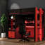Lits multifonctionnels avec rangement, lit simple en bois aggloméré moderne pour la maison-455319175
