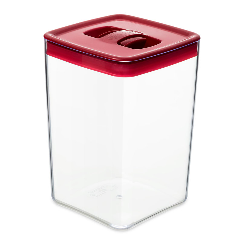 ClickClack 4,5 pte Boîte cubique, Rouge / transparent
