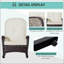 Chaise berçante en osier pour l'extérieur Outsunny
