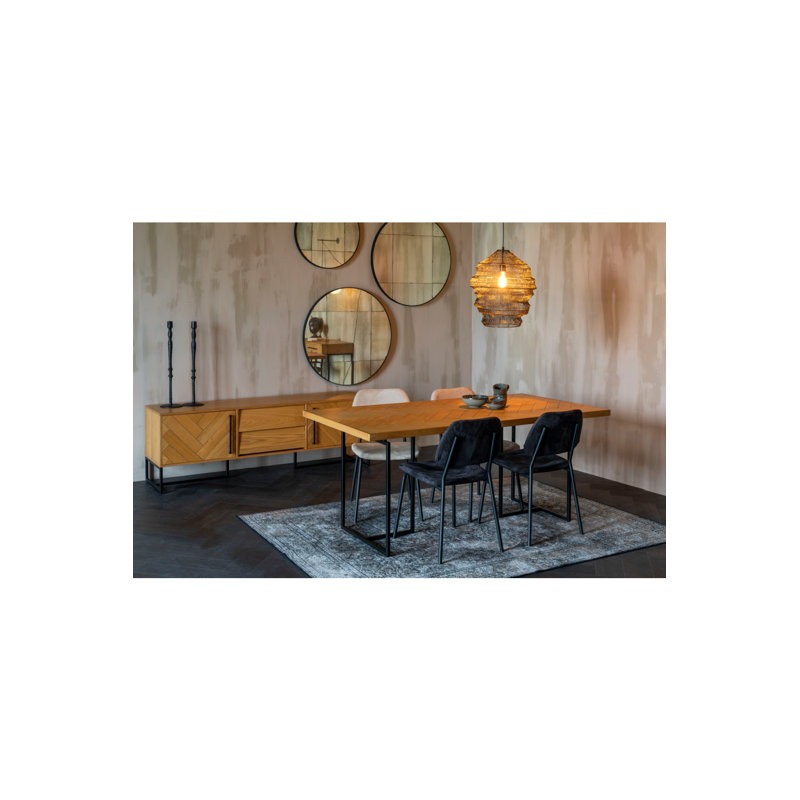 Darby Upholstered Dining Chair, Black