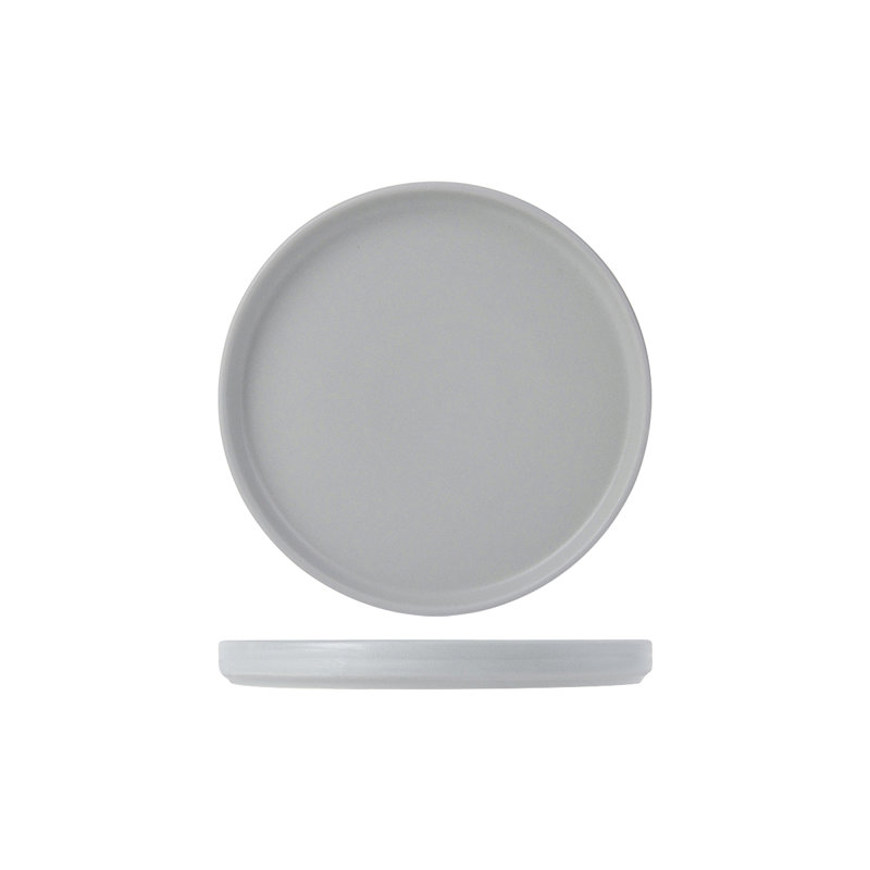 Plaque Zion 6-1 / 2 po x 5/8 po côté droit, gris