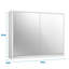 Nakysha Recessed Framed Mirrored Bathroom Cabinets with Mirror and 2