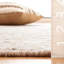 Vermont Hand Woven Wool/Cotton Solid Colour Rug in Beige-98090484
