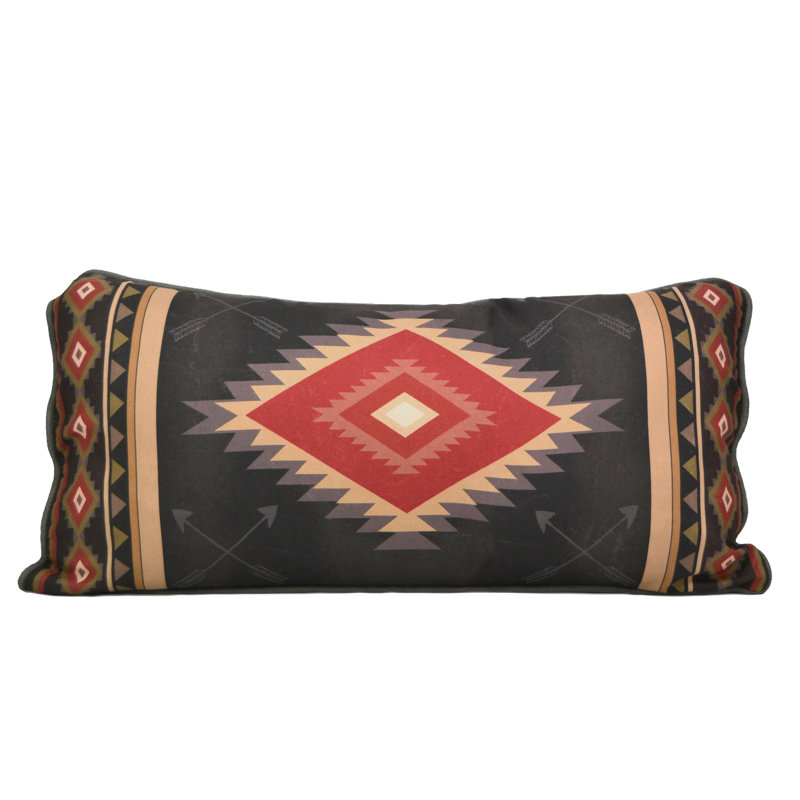 Southwest Diamond Motif Rectangular Decorative Pillow
