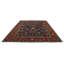 Tapis traditionnel bleu et rouille 9 x 12