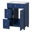 Armoire de meuble-lavabo 24 po avec lavabo en céramique-1332155011